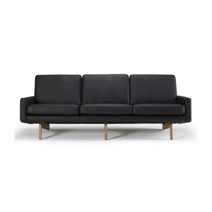 KRAGELUND Egsmark | 3. personers sofa | Sort læder